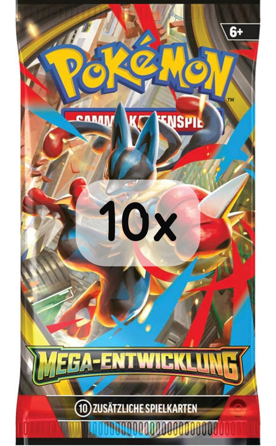 10x Pokémon-DE TCG Booster [MEG] Mega Entwicklung