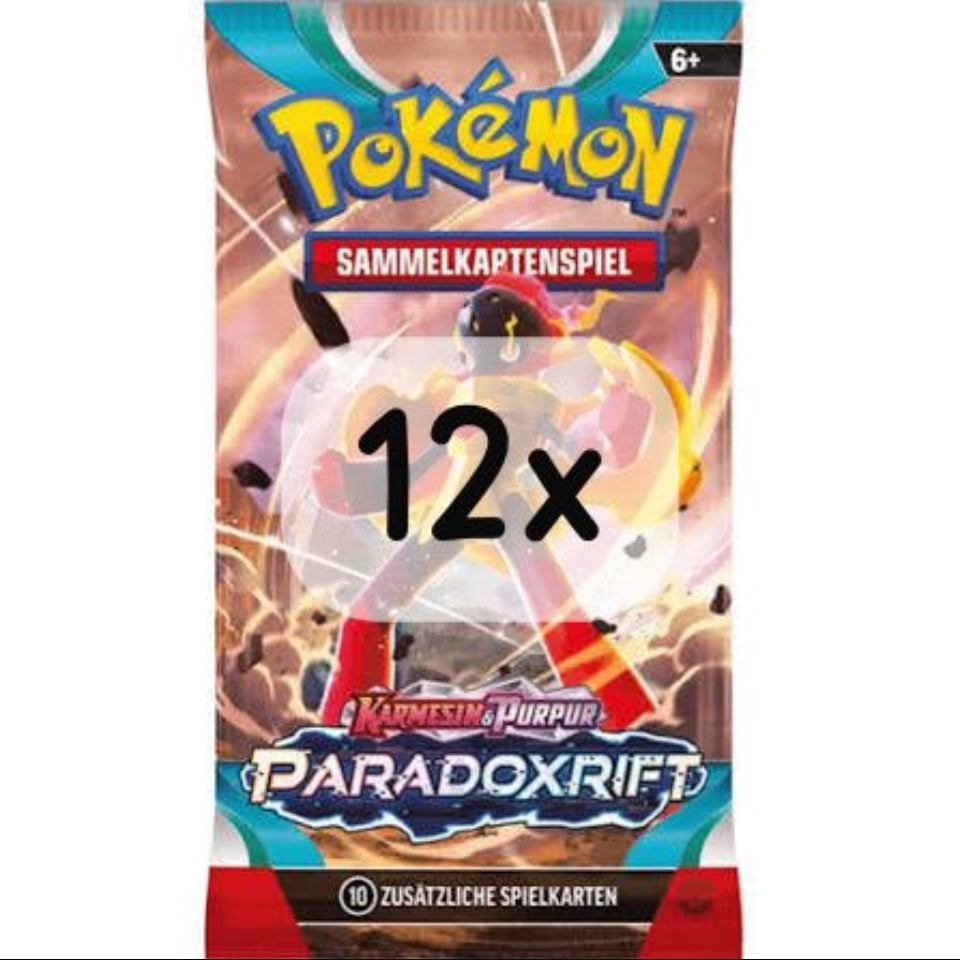 12x Pokémon-DE TCG Booster [PAR] Paradox Rift