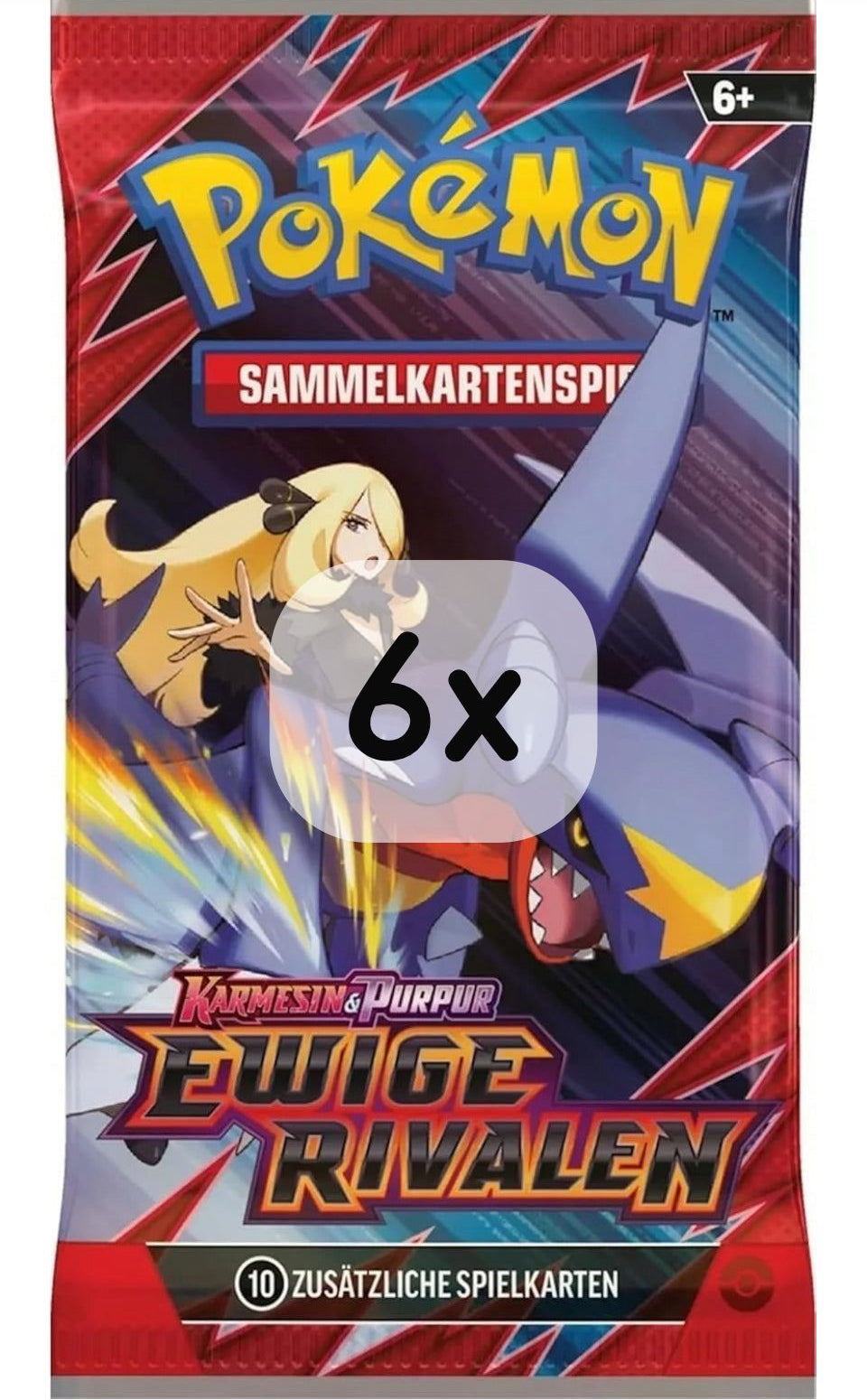 6x Pokémon-DE TCG Booster [DRI] Ewige Rivalen