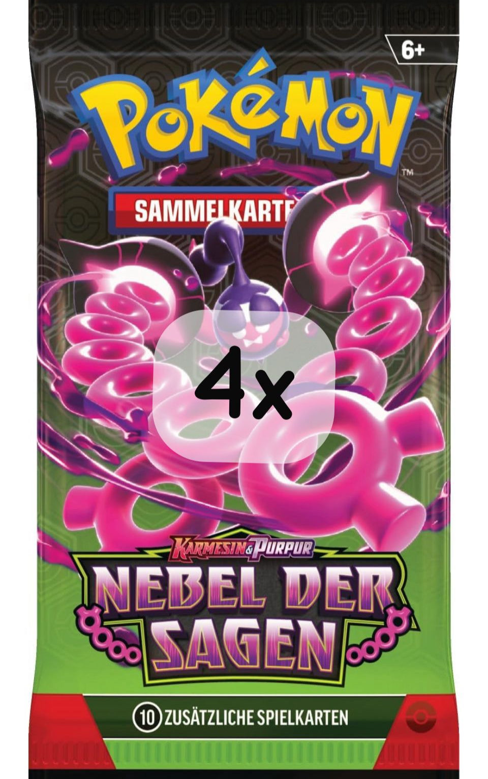 4x Pokémon-DE TCG Booster [SVP] Nebel der Sagen